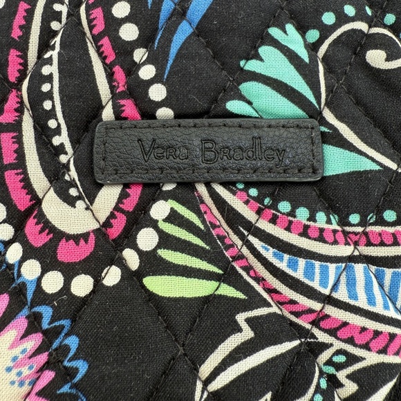 Vera Bradley Black Paisley Bandana Swirl Iconic Vera Tote Bag. New with tags - Picture 6 of 6